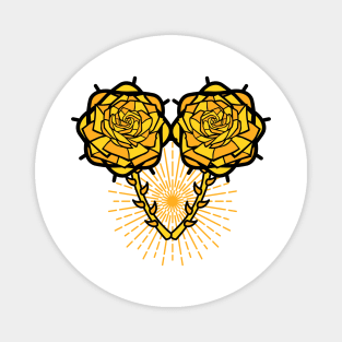 yellow rose Magnet